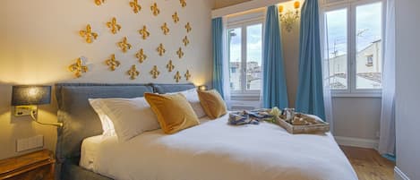 Appartement (1 Bedroom) | 1 slaapkamer, een strijkplank/strijkijzer, beddengoed