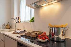 Apartment | Private kitchenette | Microwave, oven, espresso maker, electric kettle - Podere Le Casette - Flo Apartments (Barberino Tavarnelle)
