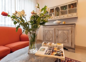 Apartment | Living area | 32-inch Smart TV with cable channels, fireplace - Podere Le Casette - Flo Apartments (Barberino Tavarnelle)