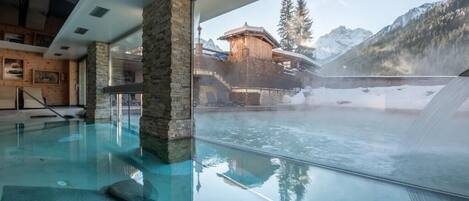 Indoor pool, seasonal outdoor pool