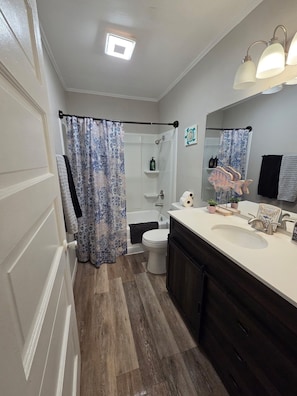Towels, soap, toilet paper