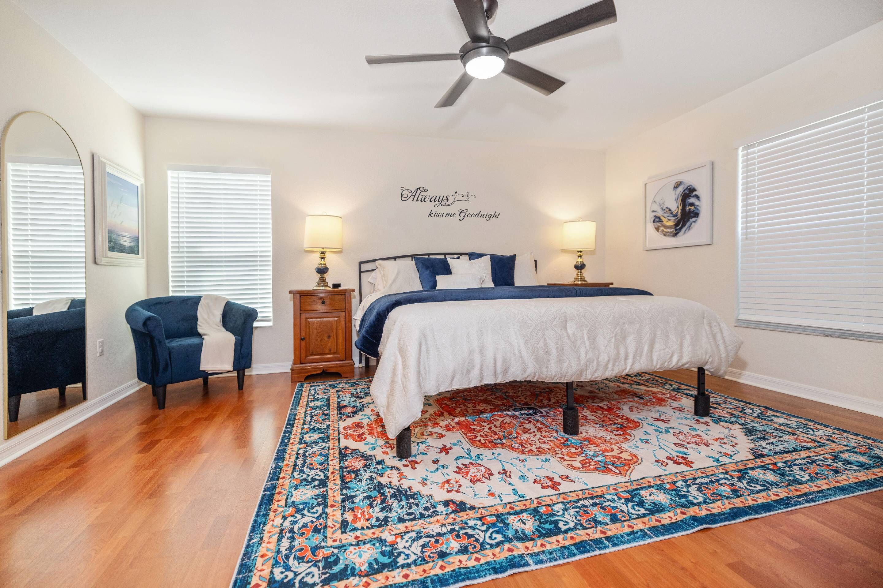 3 bedrooms, iron/ironing board, travel crib, free WiFi