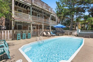 Pool - Livin' the Dream: Private Pool | Hot Tub | Pets Allowed | Rec Room (Nags Head)