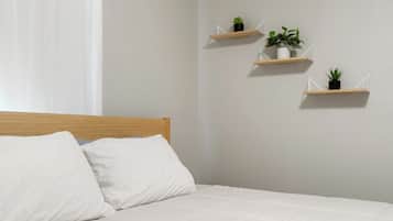 2 slaapkamers, een strijkplank/strijkijzer, gratis wifi, beddengoed