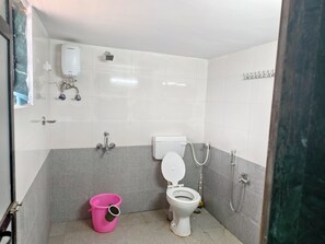 Shower, towels, soap, toilet paper - 3-bedroom villa in peaceful pali Sudhagad Raigad withac (Gondale)