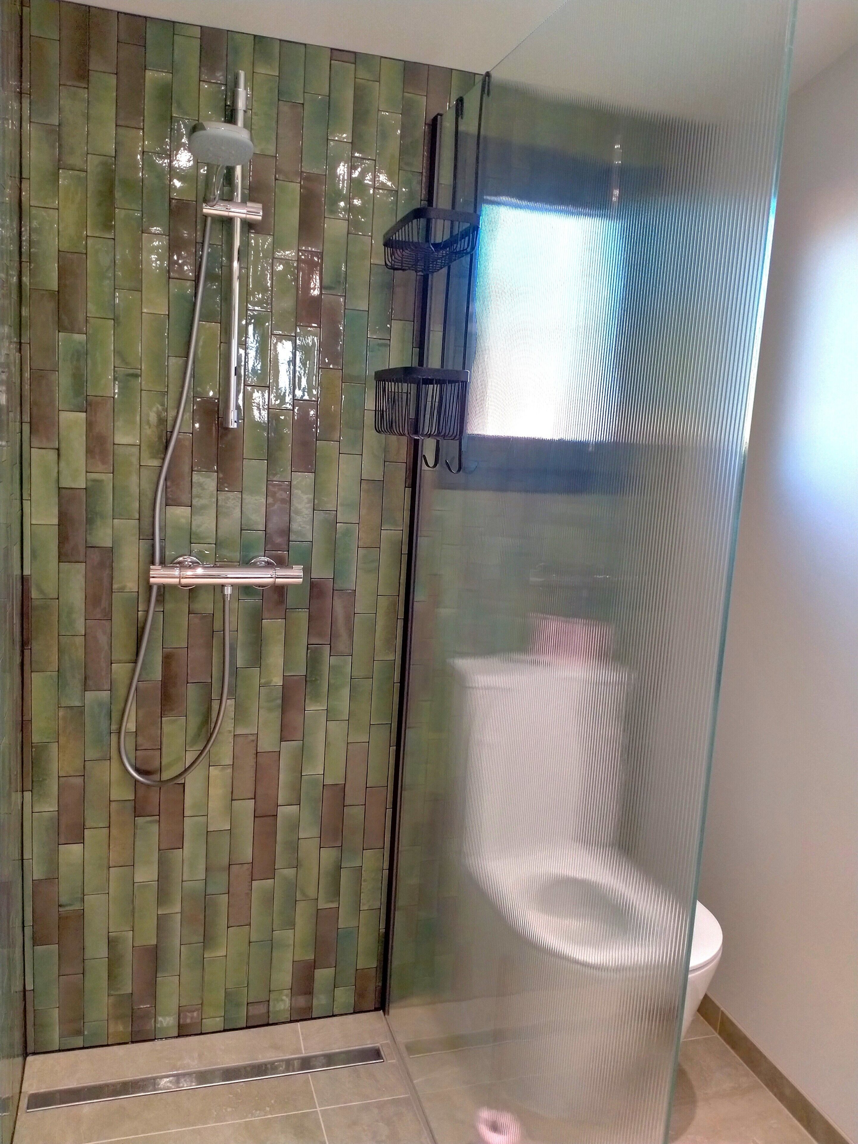 Shower, hair dryer, soap