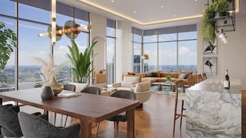 Sala de estar en el lobby