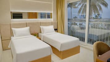 In-room safe, desk, laptop workspace, iron/ironing board