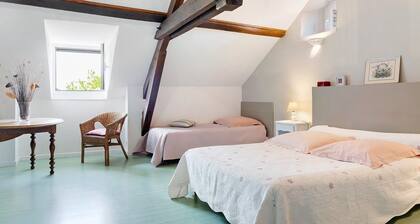 Chambre dâhĂŽtes « Chambre Verte » avec vue montagne, terrasse partagĂ©e et Wi-Fi