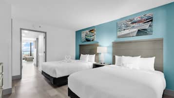 Familielejlighed - 1 soveværelse - balkon - havudsigt | Individuelt design, individuel indretning, strygejern/strygebræt