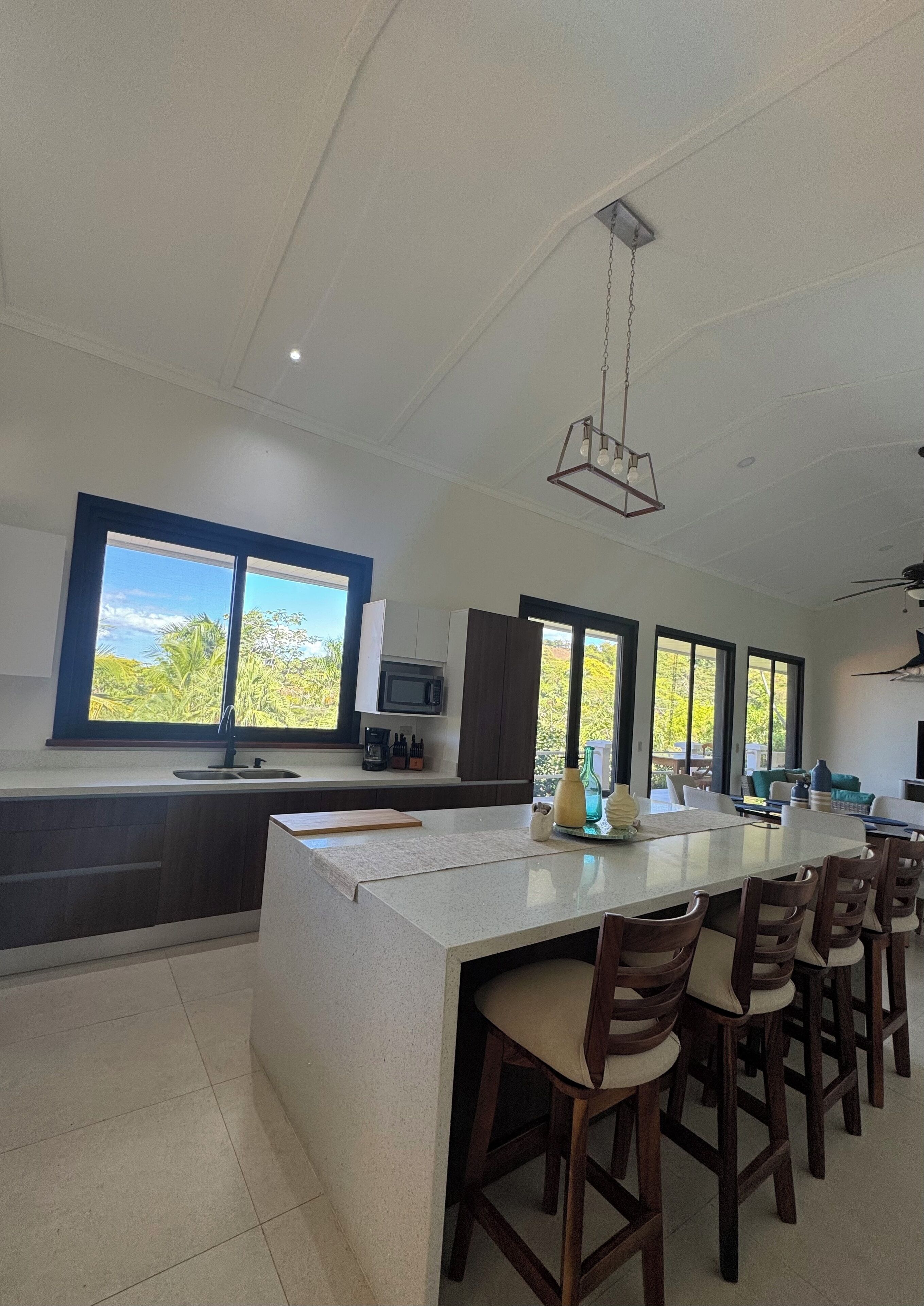 Microondas, horno, placa de cocina