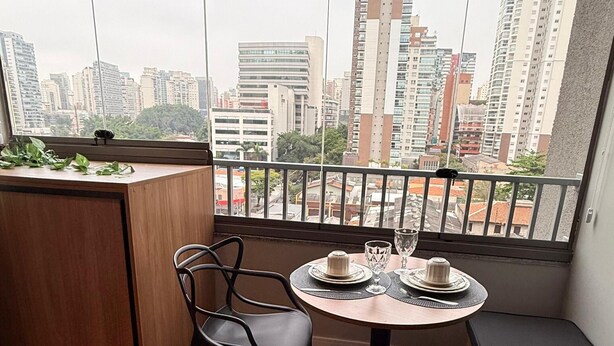 1 bedroom, iron/ironing board, WiFi, bed sheets - New and Comfortable Flat • Olympic Village (São Paulo)