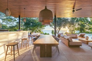 Outdoor dining - Tenowi Villa - Exclusive Oceanview Jungle Estate (Playa Carmen)