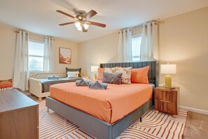 3 bedrooms, iron/ironing board, WiFi (free), bed sheets