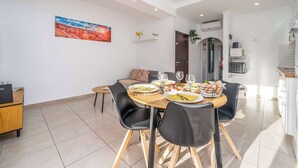 Dining - Sunlit Balcony & Open Space Flat by HostWise (Albufeira)