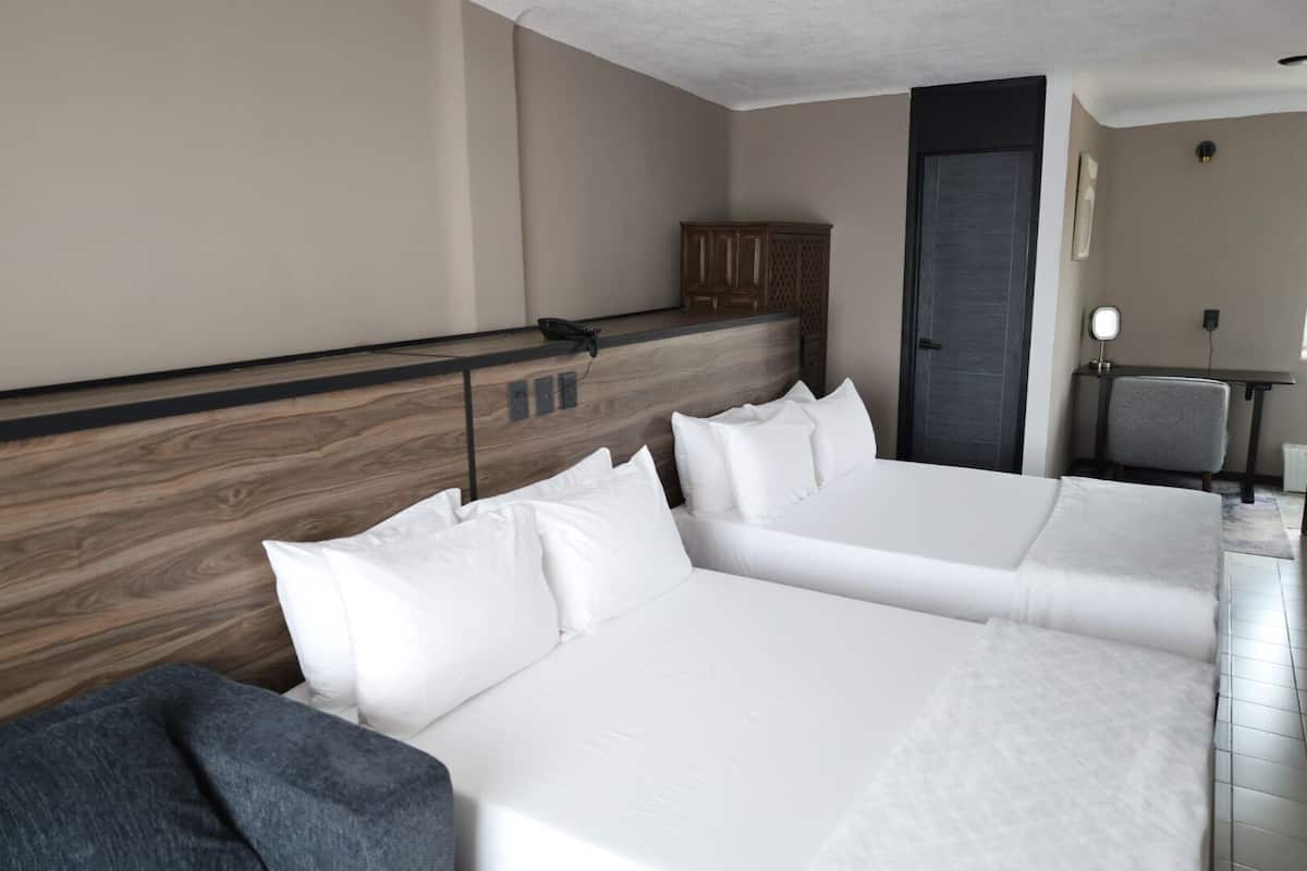 Superior Double Room, 2 Queen Beds, Balcony, City View