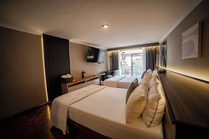 Superior Double Room, 2 Queen Beds, Balcony, City View | Premium bedding, down comforters, memory foam beds, desk - Hotel Miranthia Cuernavaca Adults - Only (Cuernavaca)