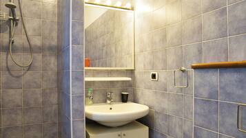 Ducha, secador de pelo, bidé y toallas