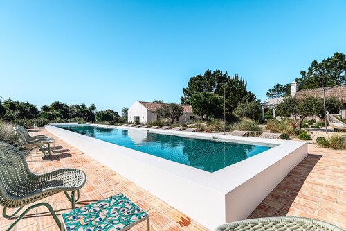 Ferienhaus mit mehreren separaten Häusern 'Comporta Bliss' mit 20 Meter Salzwasserpool