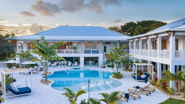 A heated pool