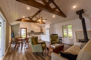 TV, fireplace, offices