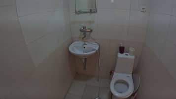 Family Double Room Single Use | Bathroom | Shower, slippers, towels, soap