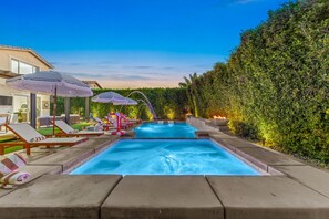 Pool - Ultimate Coachella Valley Oasis: 7BR Private Resort, Spa & Mini-Golf (Coachella)
