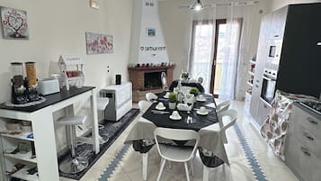 Shared fridge, microwave