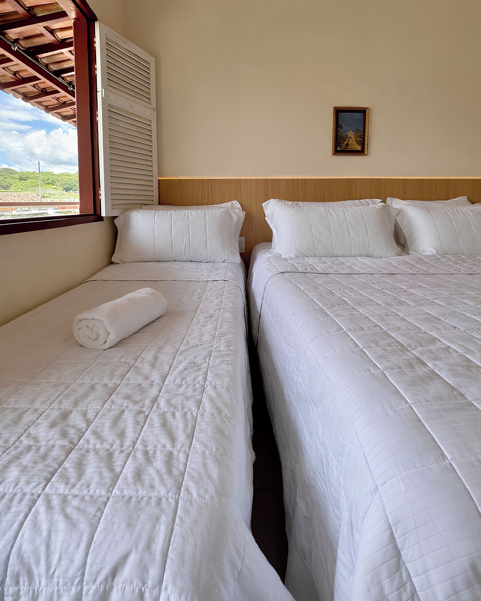 Værelse til 3 personer - udsigt til have | Gratis Wi-Fi