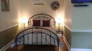 1 habitación, tabla de planchar con plancha, wifi y ropa de cama