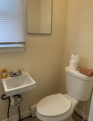 Bathroom - Private one-bedroom one-bathroom apartment with private street entrance in convenient area (Perth Amboy)