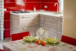 Apartment, 1 Bedroom, Smoking | Dining room - APT Marta in Villa Rosaria Vista Mare Zingaro (Castellammare del Golfo)