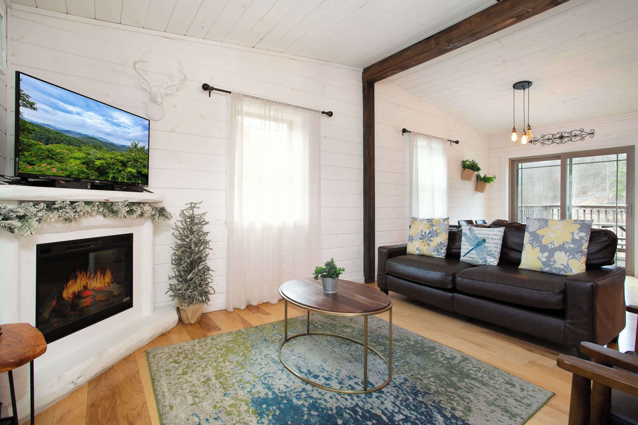 TV, fireplace, DVD player, offices