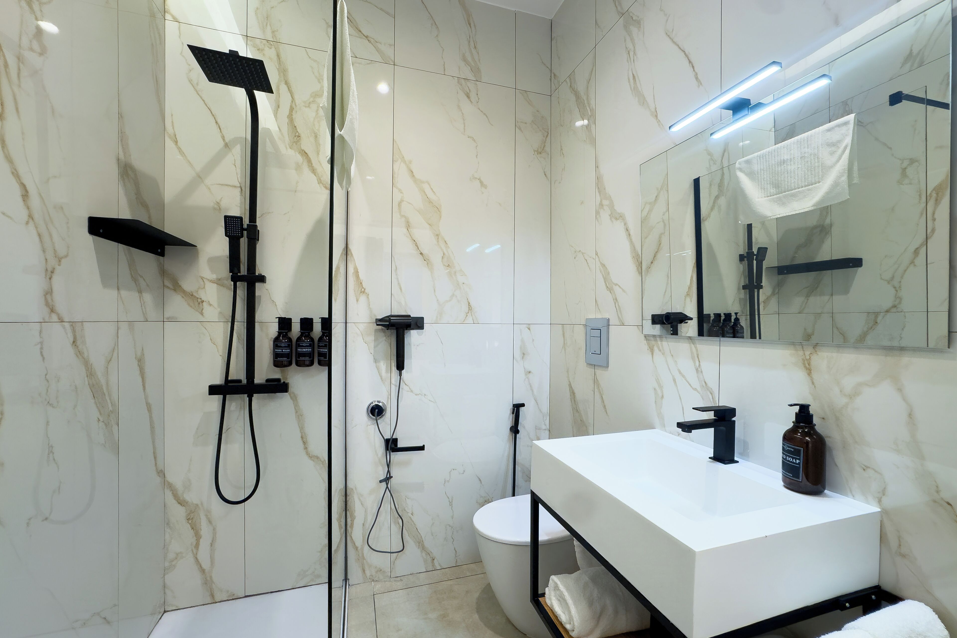 Double or Twin Room | Bathroom | Shower, free toiletries, hair dryer, slippers