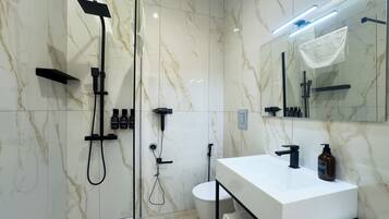 Double or Twin Room | Bathroom | Shower, free toiletries, hair dryer, slippers