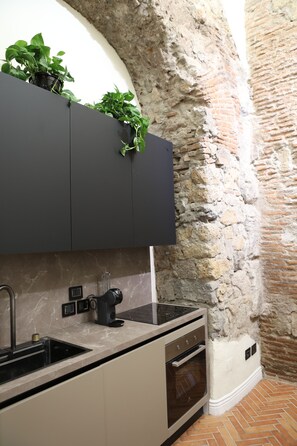 Mini-fridge, microwave, oven, stovetop - Odeon Neapolis Historic Luxury Residence (Napoli)