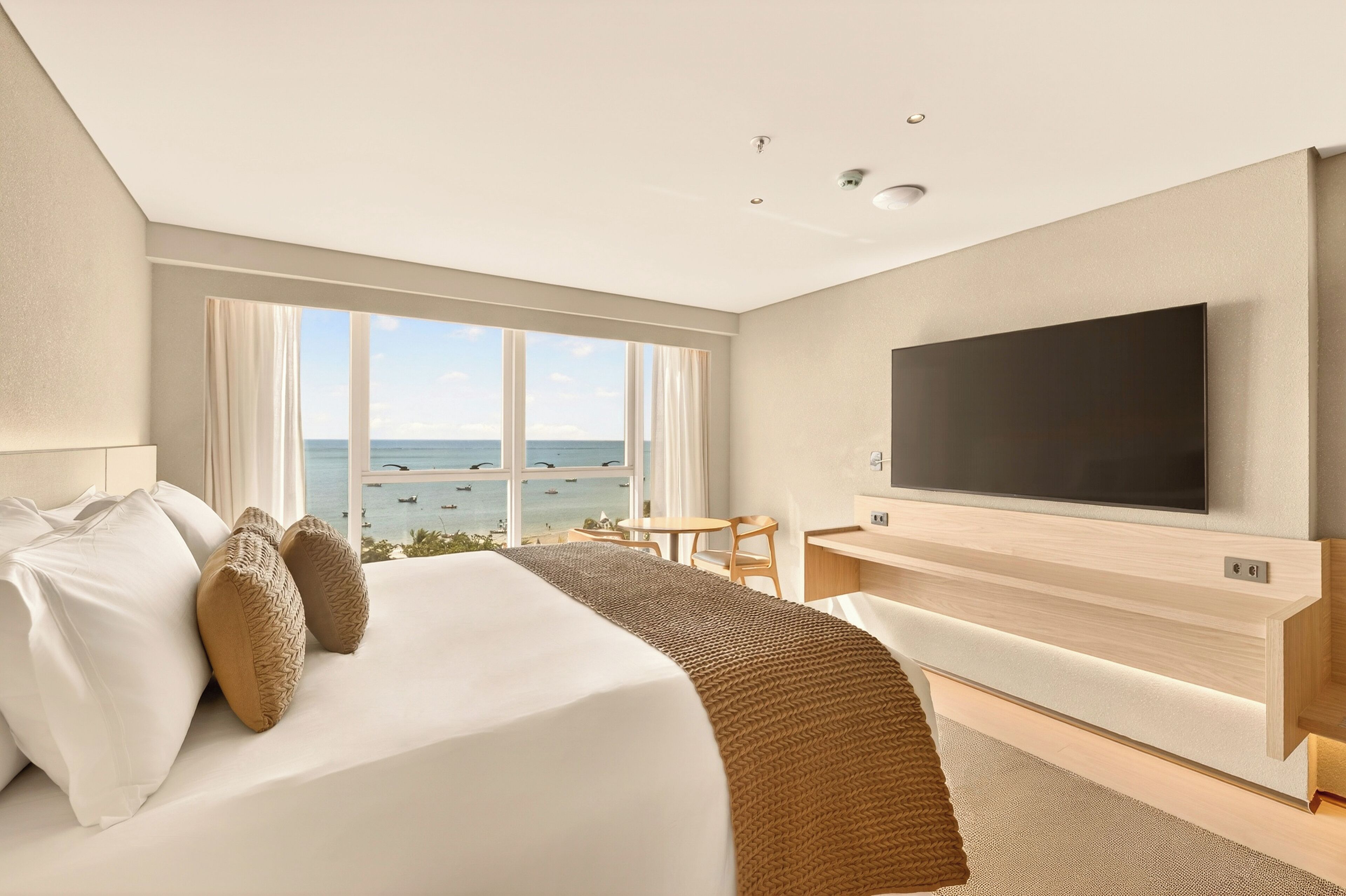 尊荣双人房, 海景 | 客房内保险箱、遮光窗帘、免费 WiFi