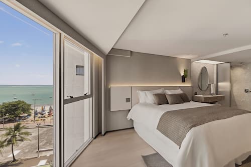 Chambre Double Premium, vue partielle sur la mer