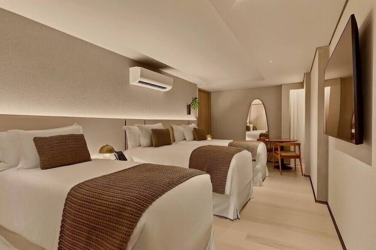 Premium Üç Kişilik Oda, 3 Tek Kişilik Yatak | Mısır pamuklu çarşaf takımı, kaliteli yatak takımı