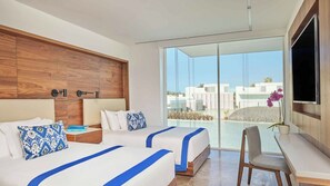 埃及棉床單、高級寢具、Tempur-Pedic 床墊、迷你吧