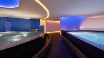 Couples treatment room(s), sauna, hot tub, steam room, body treatments