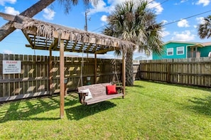 Property grounds - Backyard Oasis with Private Pool  (Jamaica Beach, Galveston)