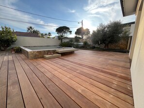 Terrace/patio - Superb air-conditioned villa with heated pool 300m from the beach (Agde)