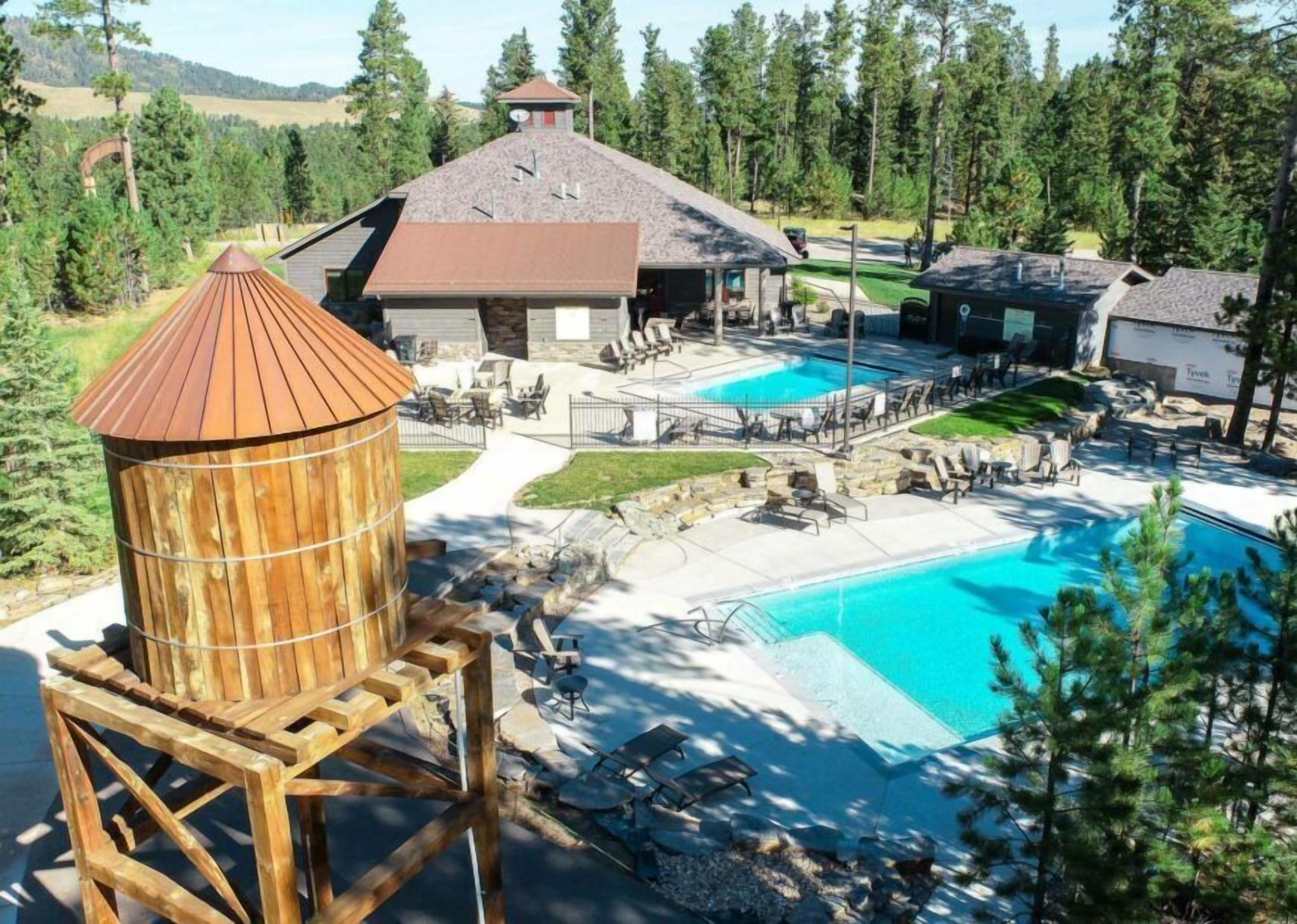 Una piscina riscaldata