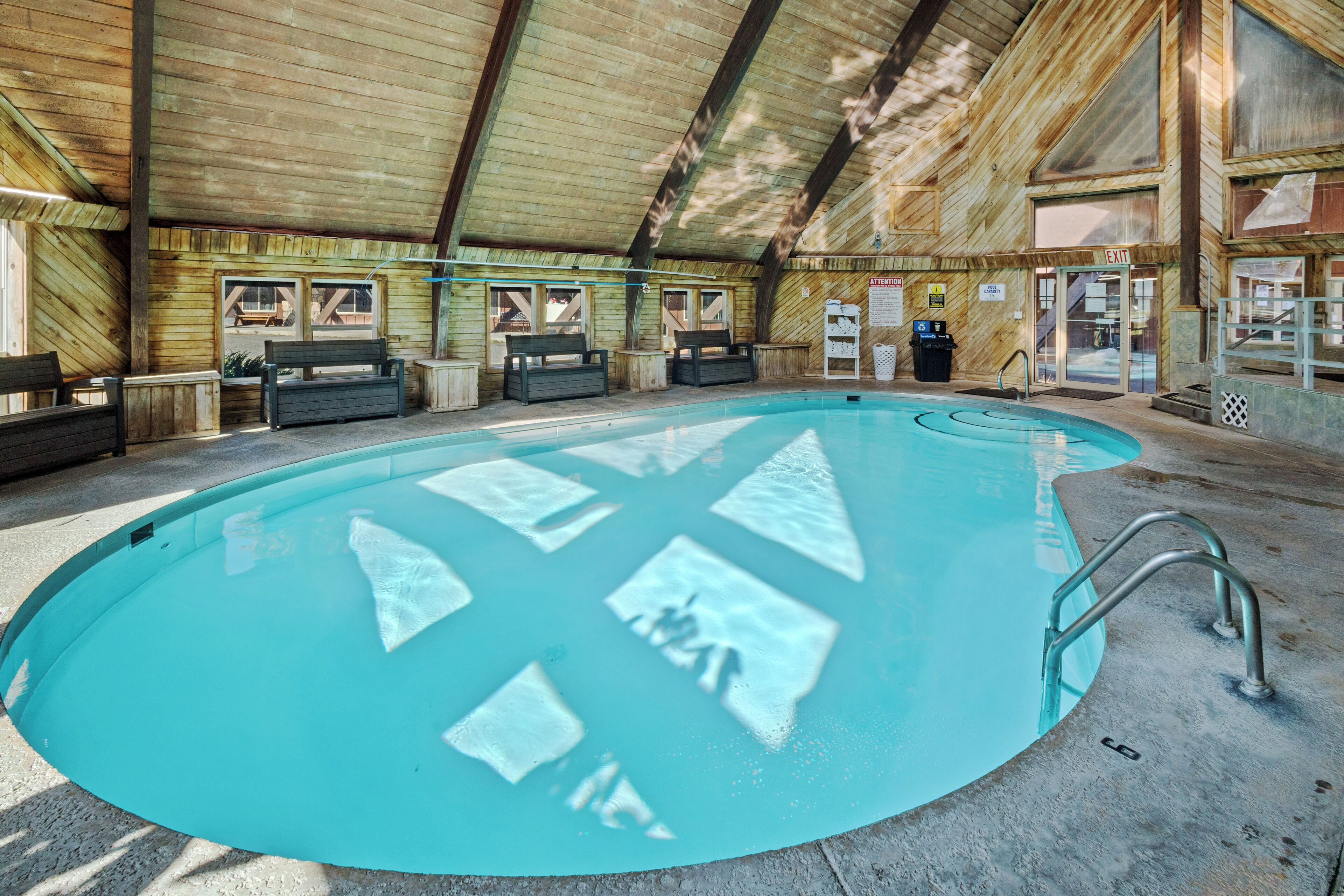Indoor pool, a heated pool