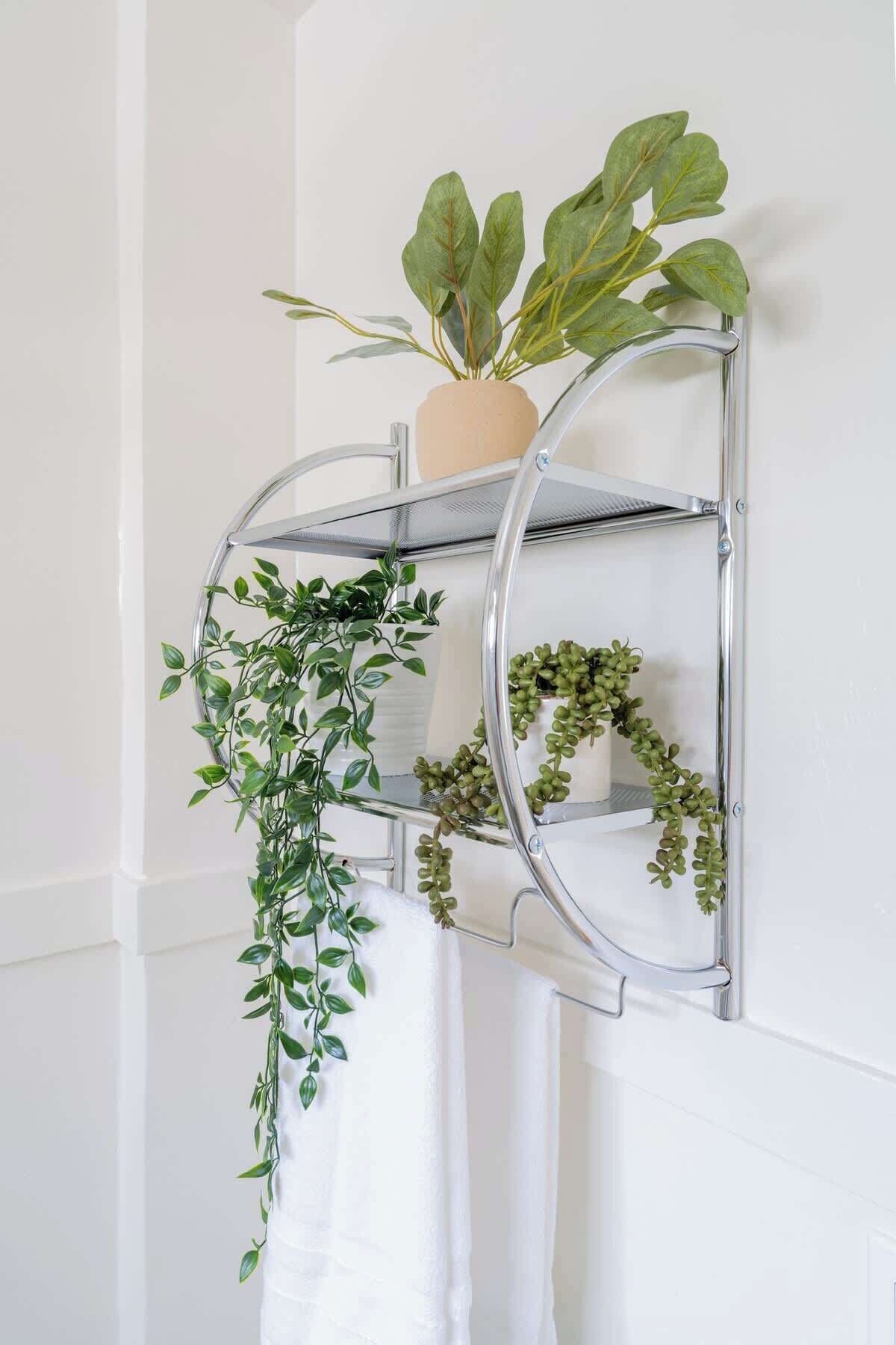 You’ll find plenty of green earthy décor throughout the home