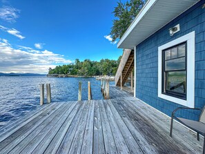 Terrace/patio - Sunset Point- Cozy waterfront home that can sleep up to 6. (Fort Ann)