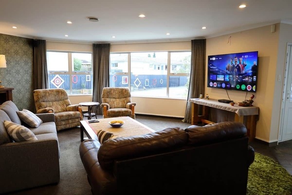 Relax together in the spacious main living hub, featuring premium comfort for your entire group.