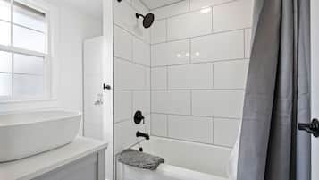 Hair dryer, towels