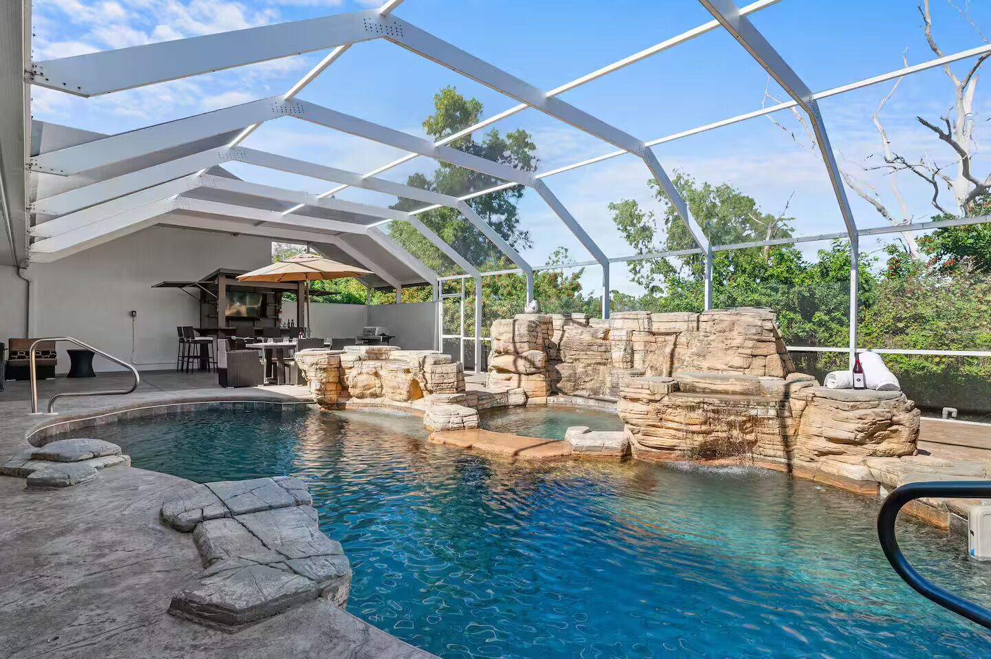 Udendørs pool, opvarmet pool